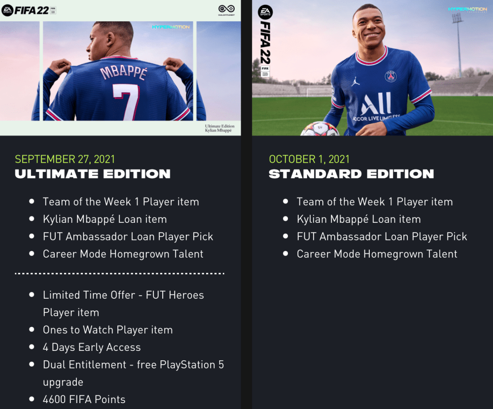 fifa 22 preorder