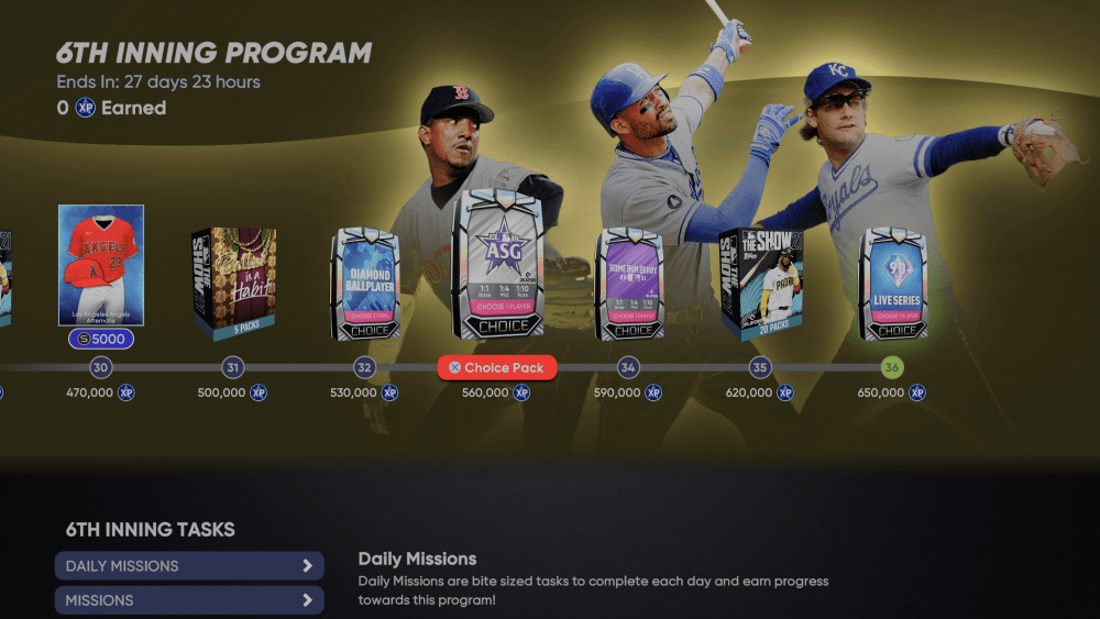 6th Inning Program rewards