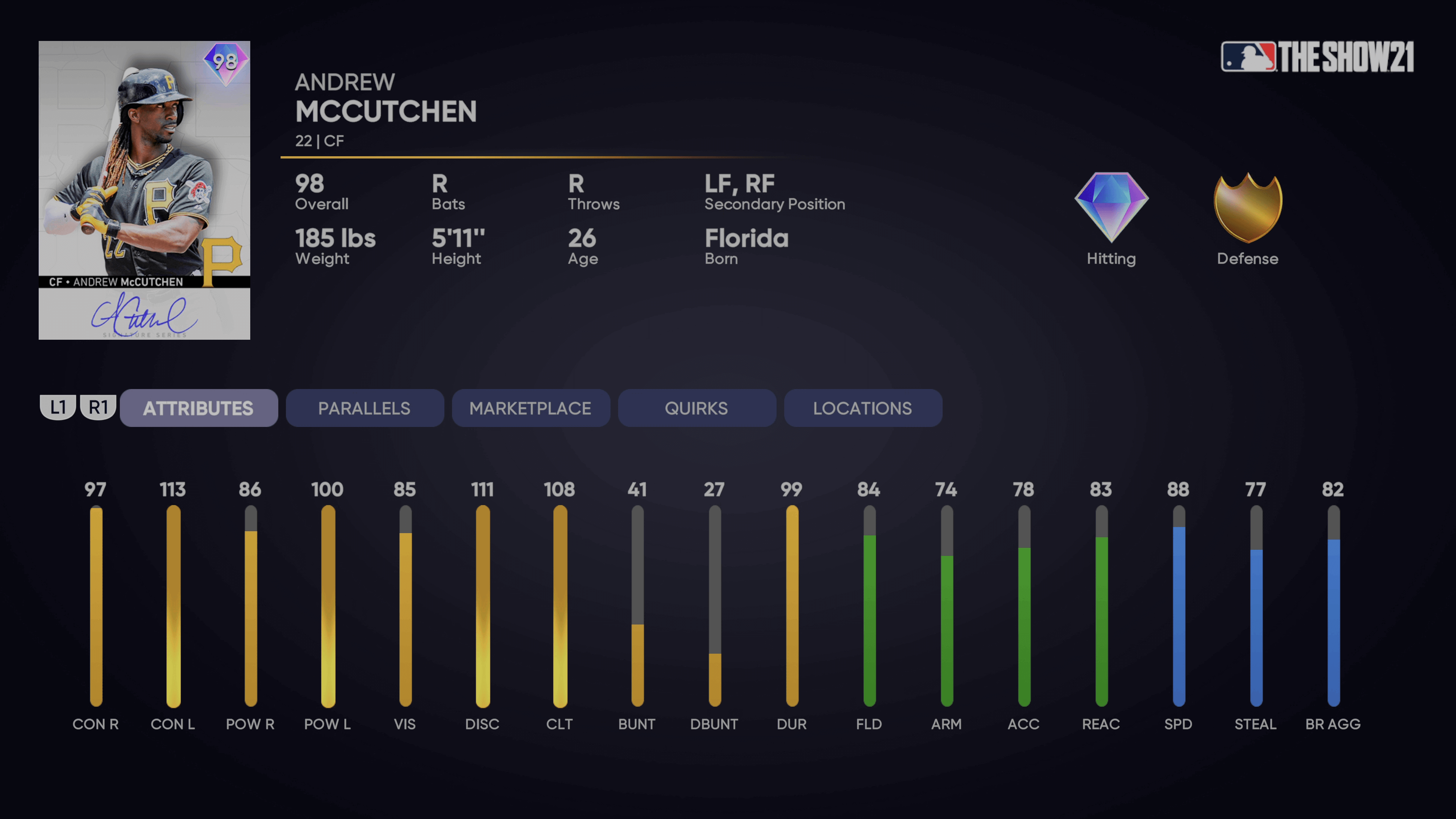 August Daily Moments Signature Series Andrew McCutchen