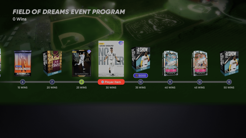 Field Of Dreams Event Rewards