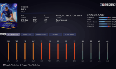 Lightning Robbie Ray August Monthly Awards