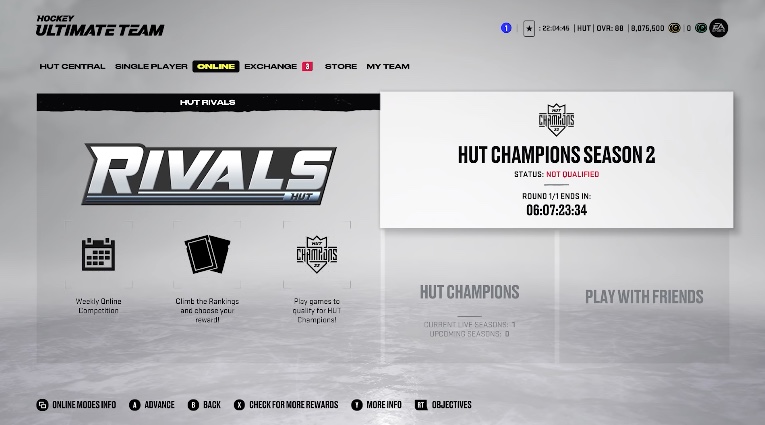 nhl 22 hut