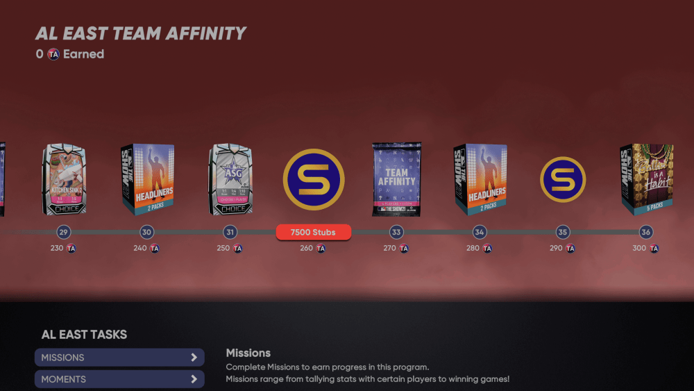 Team Affinity 5 Rewards