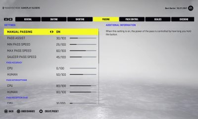 NHL 22 sliders