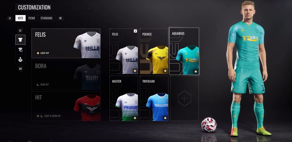 UFL Kit Customization