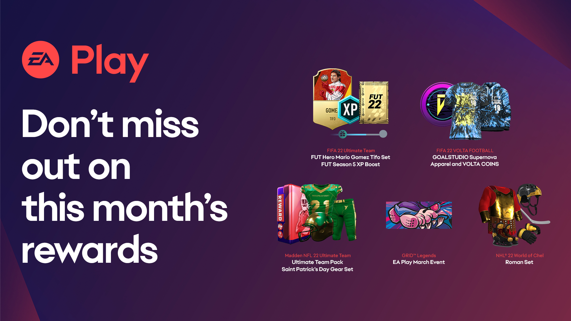 EA Play Member Only Rewards