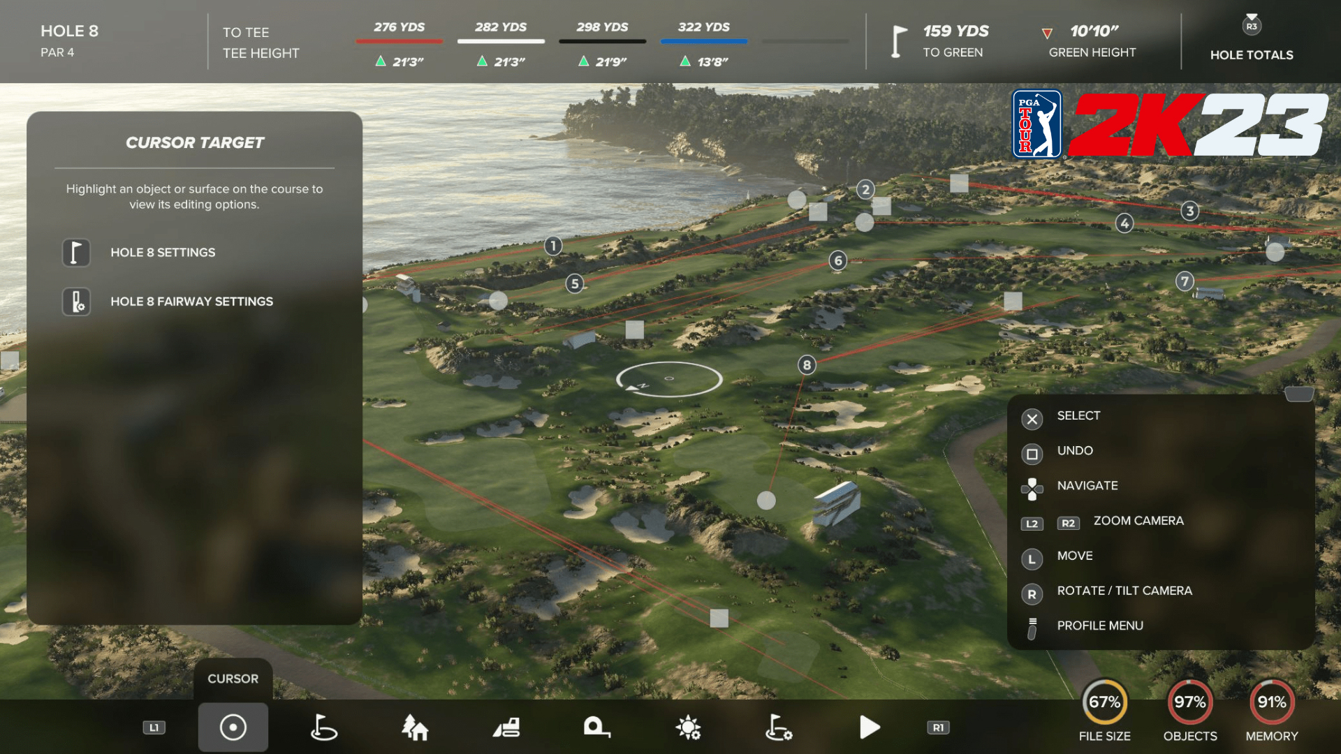 PGA TOUR 2K23 Course Designer