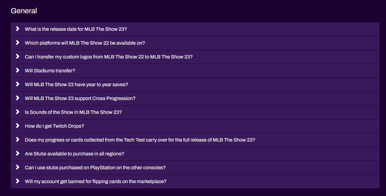 MLB The Show 23 FAQ