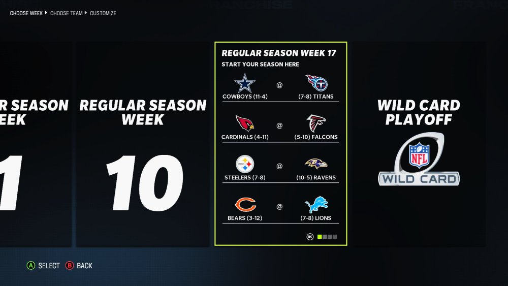 madden 23 week 17 franchise