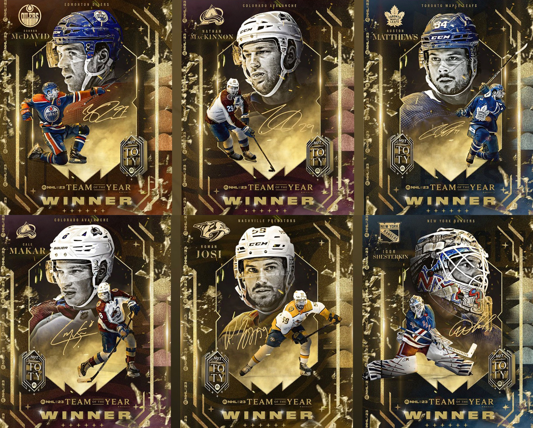 nhl 23 team of the year mens