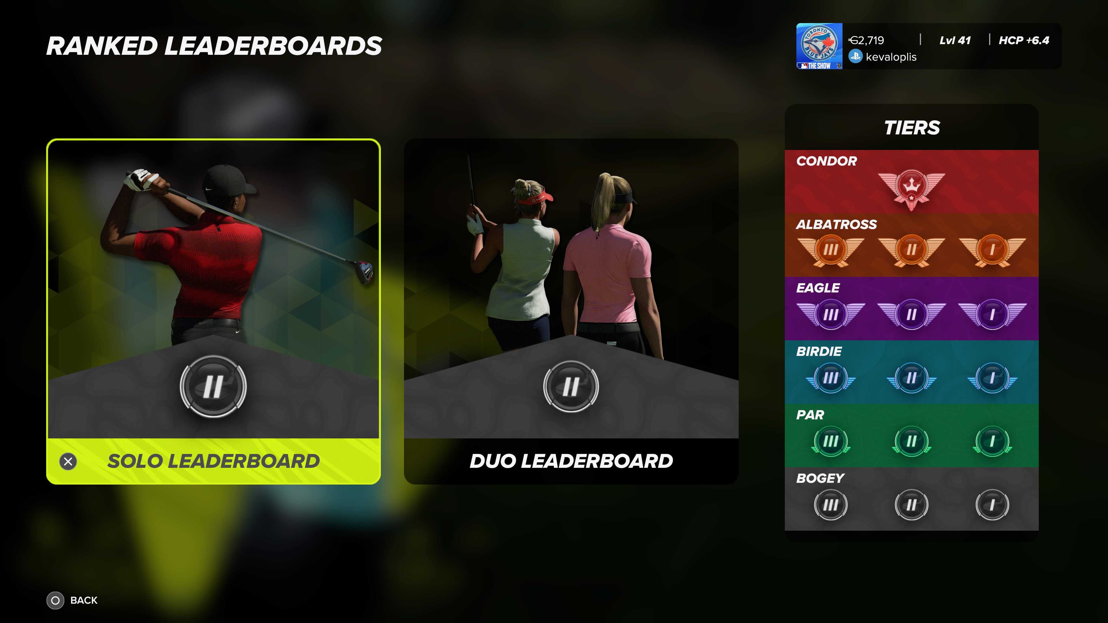 PGA TOUR 2K23 ranked matchmaking