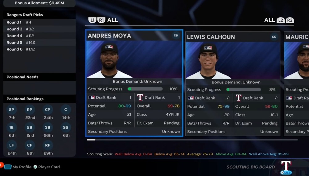 MLB The Show 23 draft