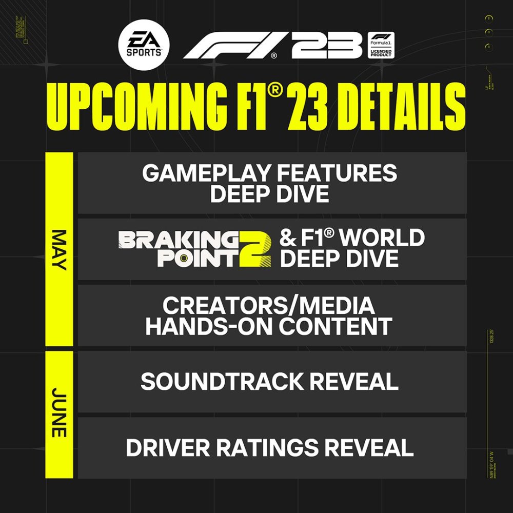 f1 23 schedule