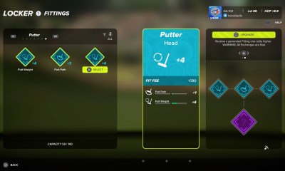 PGA Tour 2k23 club fittings