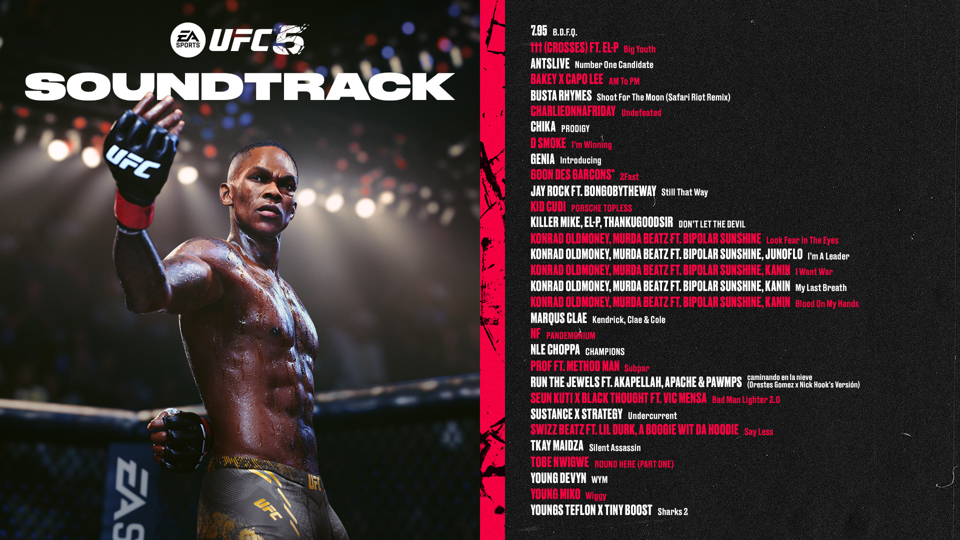 ufc 5 soundtrack