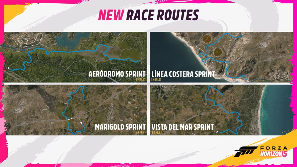 forza horizon 5 race routes